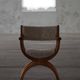 Henning Kjærnulf, Oak and lambswool armchair, "Kurul" model, Mid-century, 1960s