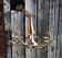 Old chandelier 6-arms in brass or bronze