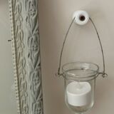 Patinated frame with glass