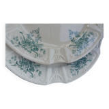 Paire d'assiettes terre de fer Gien