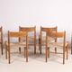 6x Hans J. Wegner Dining Chair CH36 in Oak, 1970s Denmark