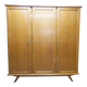 French wardrobe with tapered legs, 3 doors, 120cm hanging rail, new.