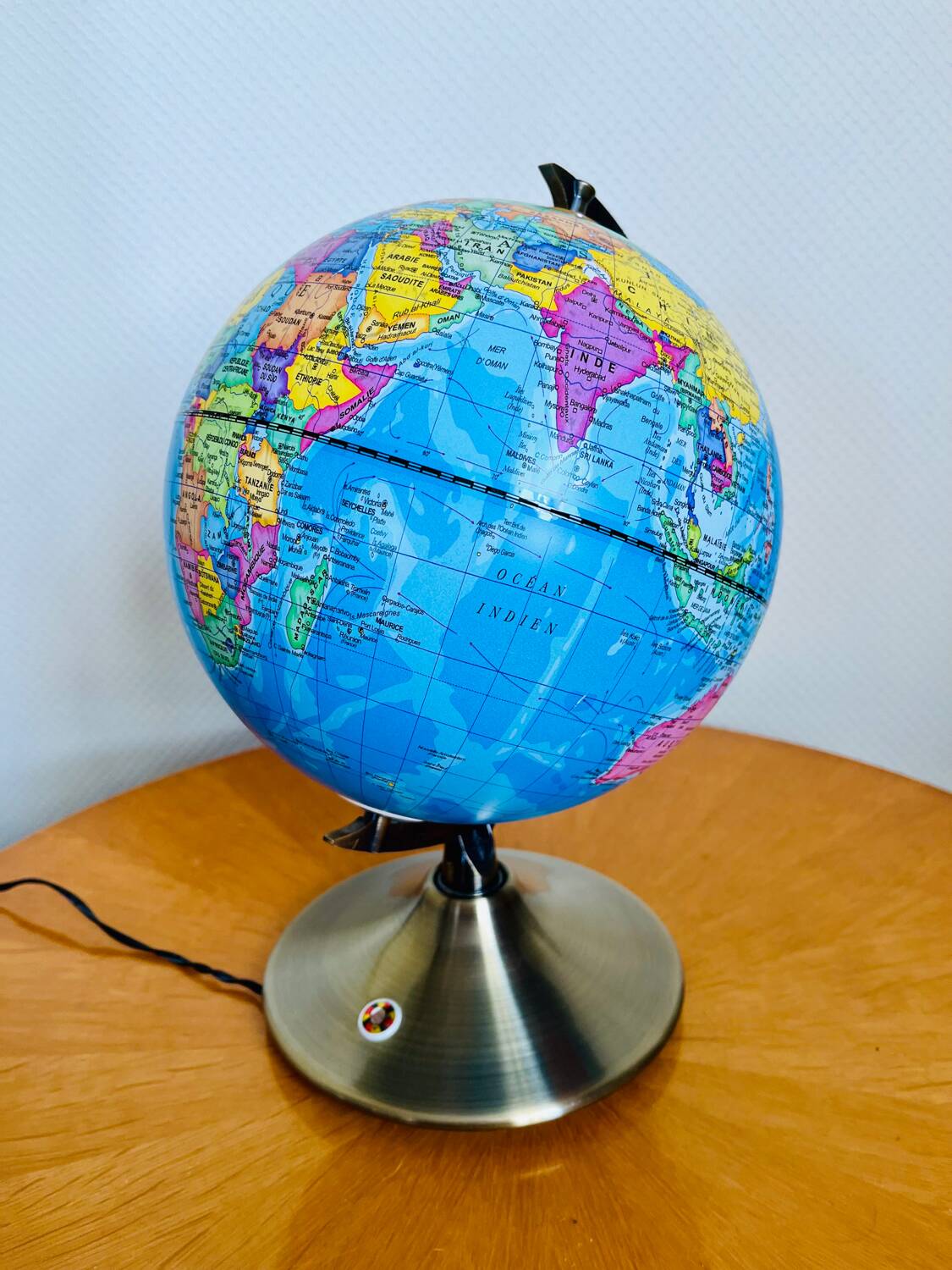 Vintage earth globe