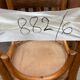 lot 6 Mismatched bistro chairs curved wood Brasserie