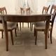 Table et chaises en merisier style Louis Philipe