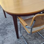 Table à manger scandinave extensible attribuée à Hans Ehrlin pour Tranås, 1980