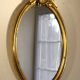 Miroir ovale bois doré 45 x 34