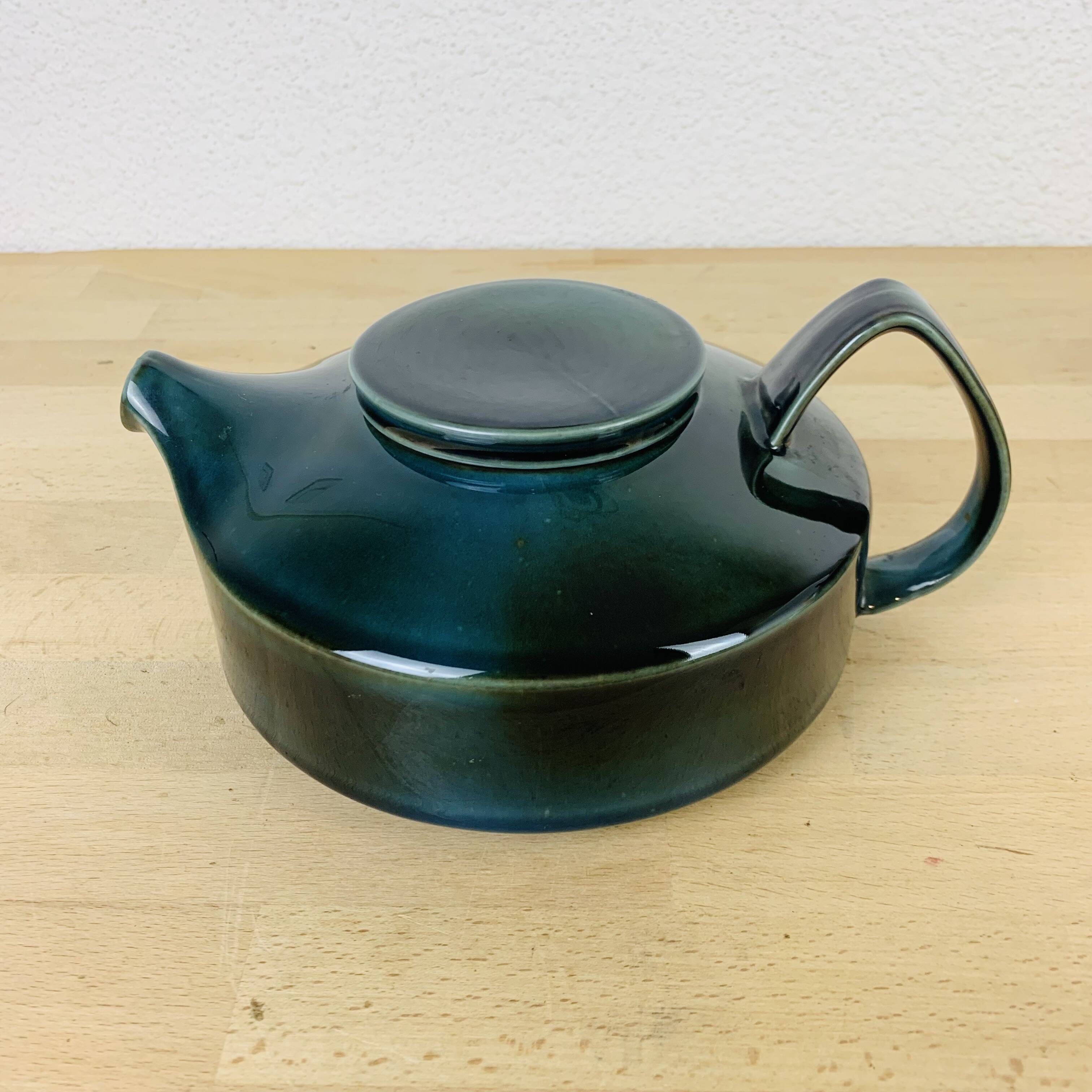 Vintage blue lot porcelain teapot