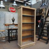 Oak and metal library