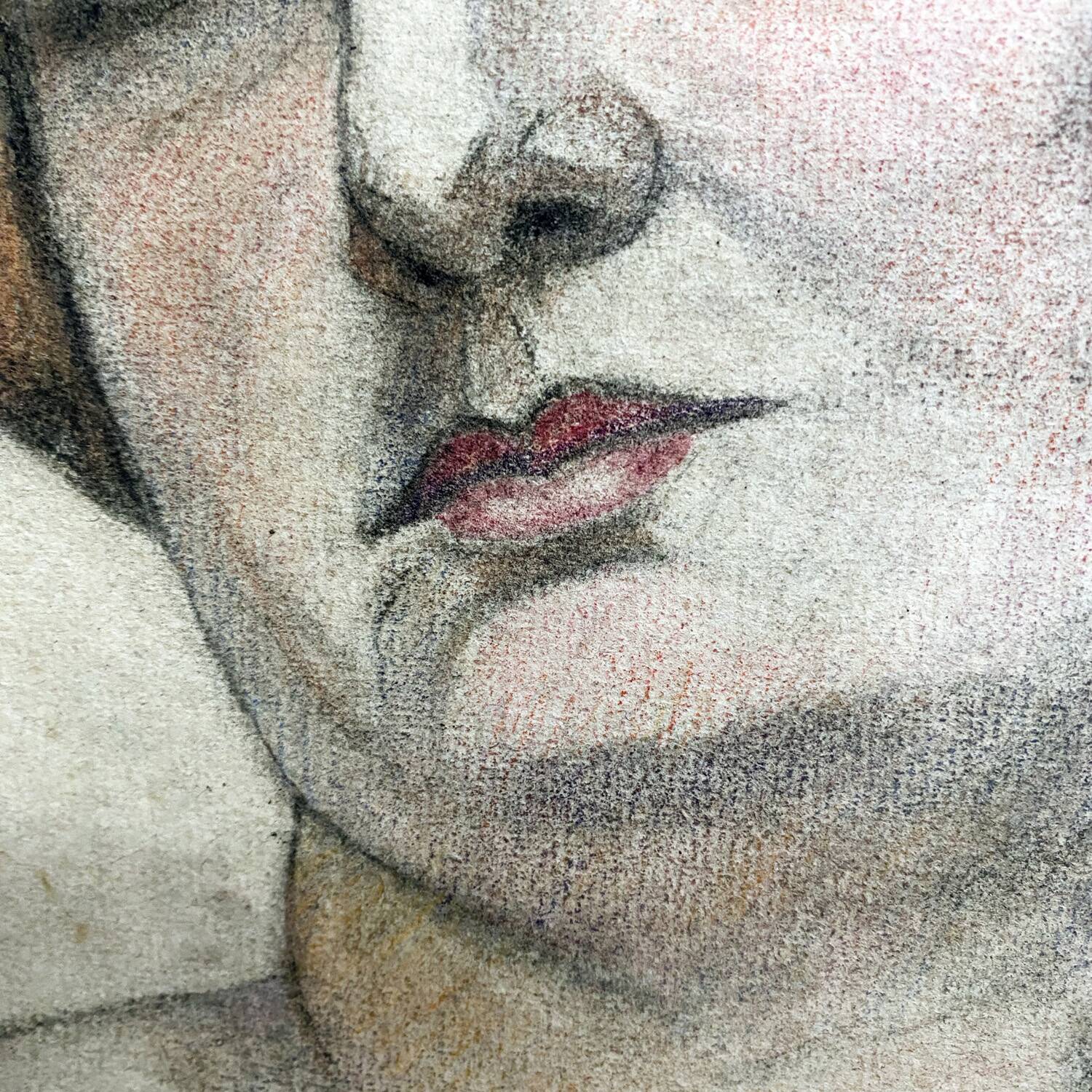 Drawing 1928 "The red-haired woman"