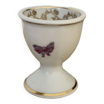 Pretty little vintage egg cup in Limoges porcelain