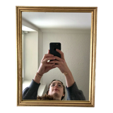 Gilded wooden mirror 50s