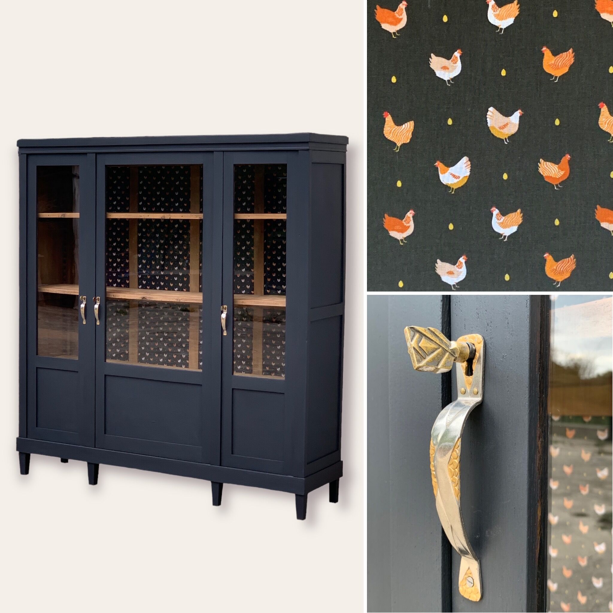 Removable glass cabinet art deco 1930