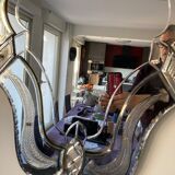 Venetian mirror with geometric shape