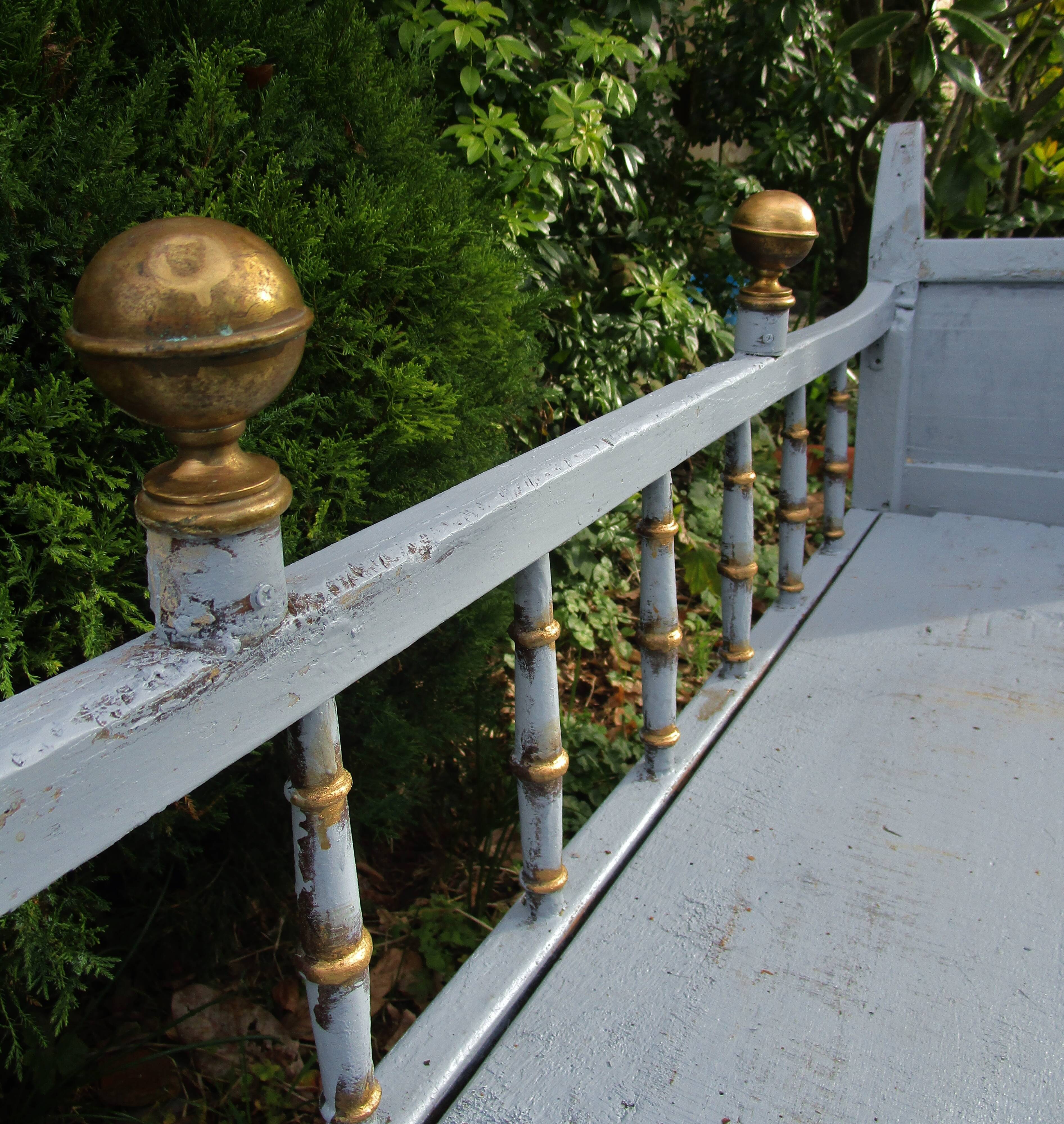 English oak bench 3 places XIX