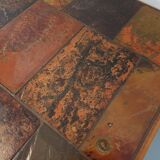 Vintage Brutalist Stone and Oak Coffee Table from the 70s 80s