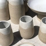 Large customizable ceramic stoneware mug