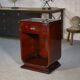 Art Deco mahogany bedside table/occasional unit with lacquered finish, 1930s