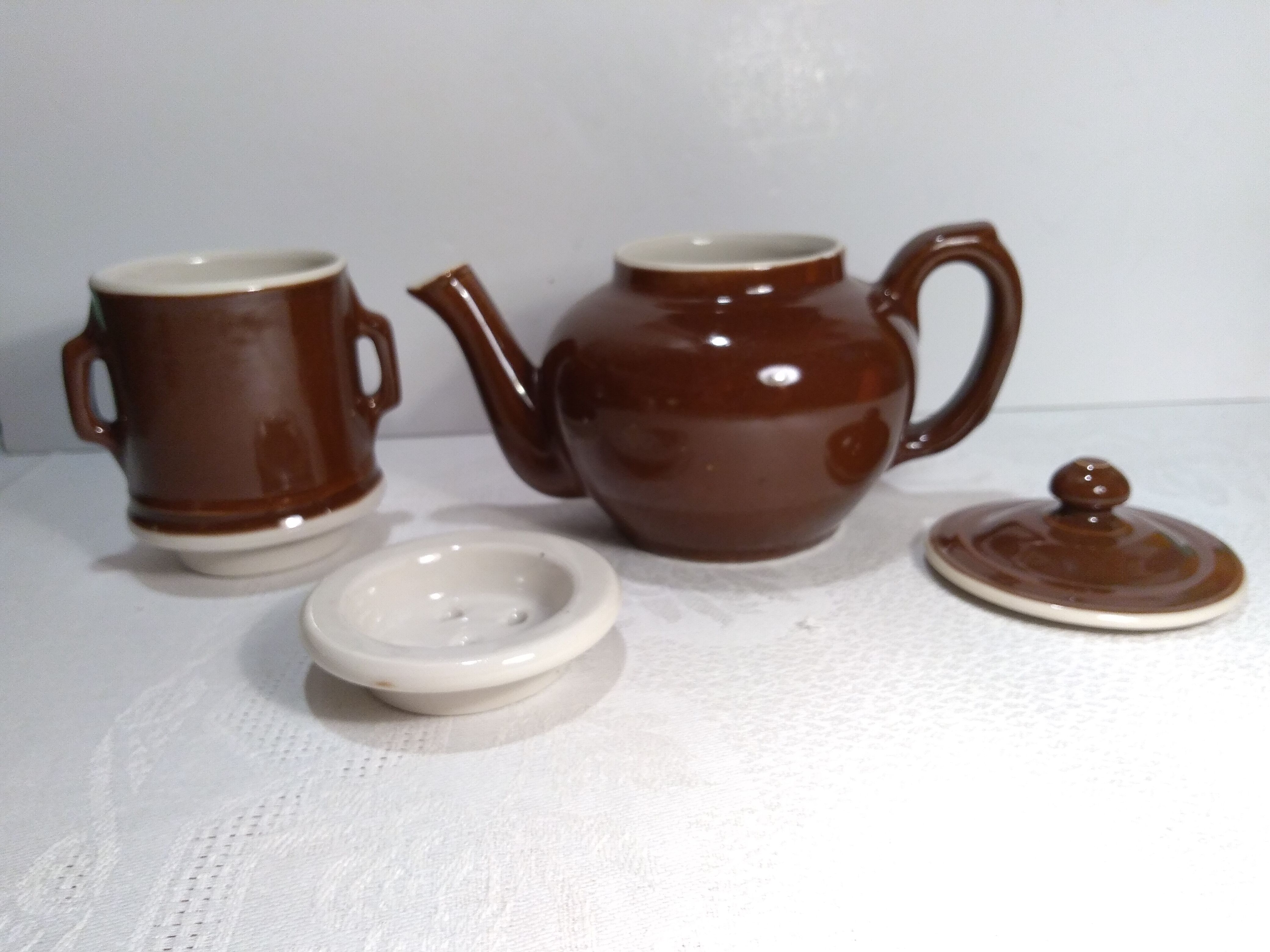 Vintage ceramic individual coffee maker