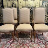 Suite of 6 Louis XV style chairs