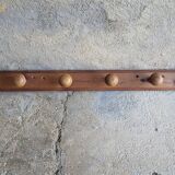 Coat rack with 6 wooden hooks