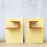 Pair of 1960s hanging bedside tables