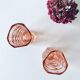 Paire de vases en verre rose