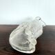 Dachshund dog carafe, Empoli glass, Italy 1960