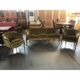 Mid 20th-Century Walnut Armchairs and Sofa in the Italian Style, Three-Piece