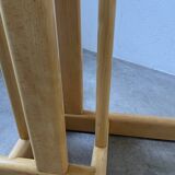 80s round beech table