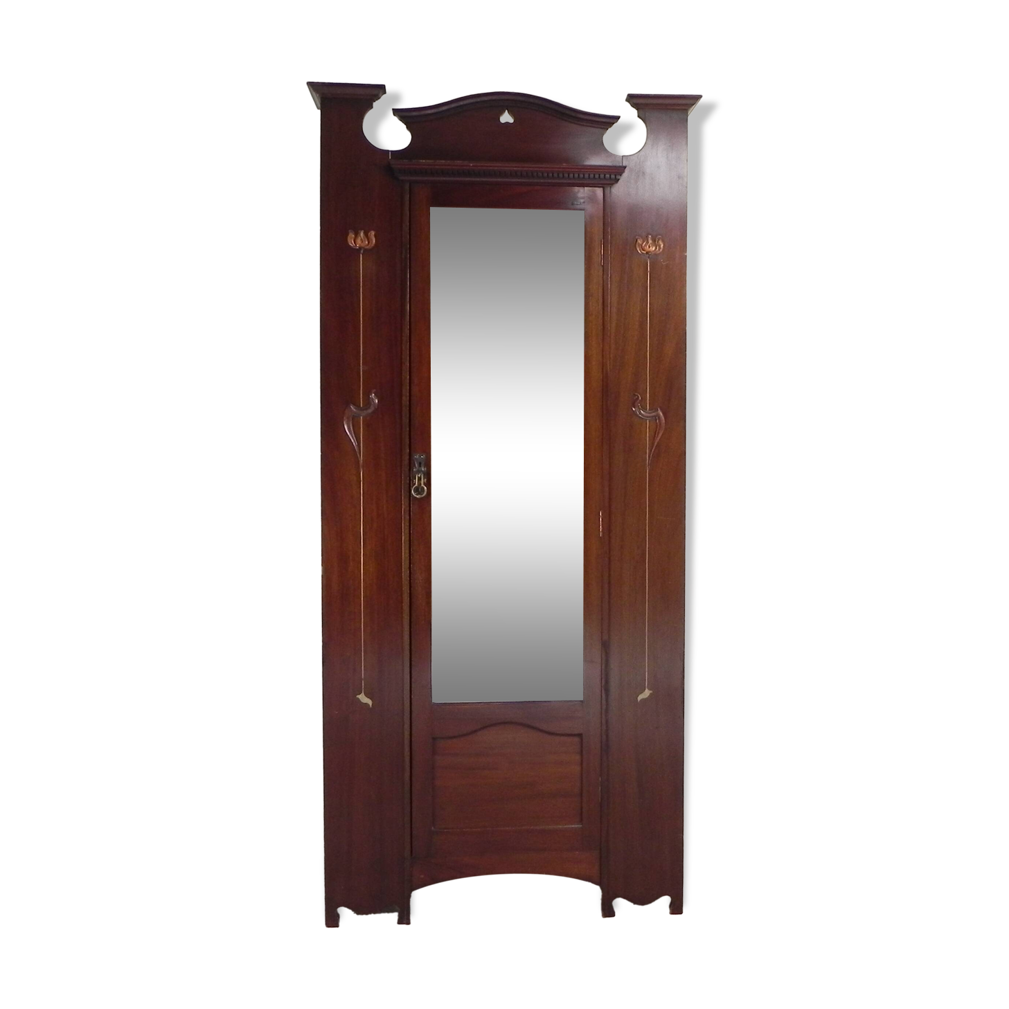 Art Nouveau wardrobe, hanging cupboard