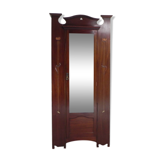 Art Nouveau wardrobe, hanging cupboard