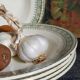 Five old plates Terre de fer from Choisy-Le-Roi HB and cie