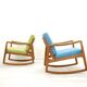 Paire de rocking chair par Ole Wanscher pour France & Søn, 1950s