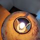 “Vintage” glass bedside lamp and its lampshade