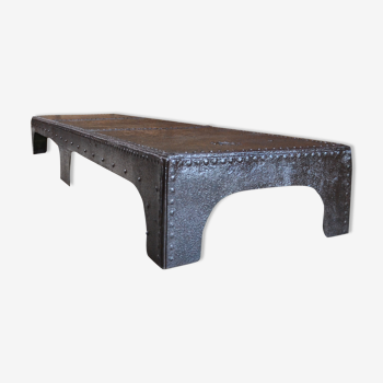 Industrial type coffee table