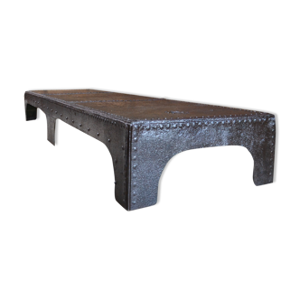 Industrial type coffee table