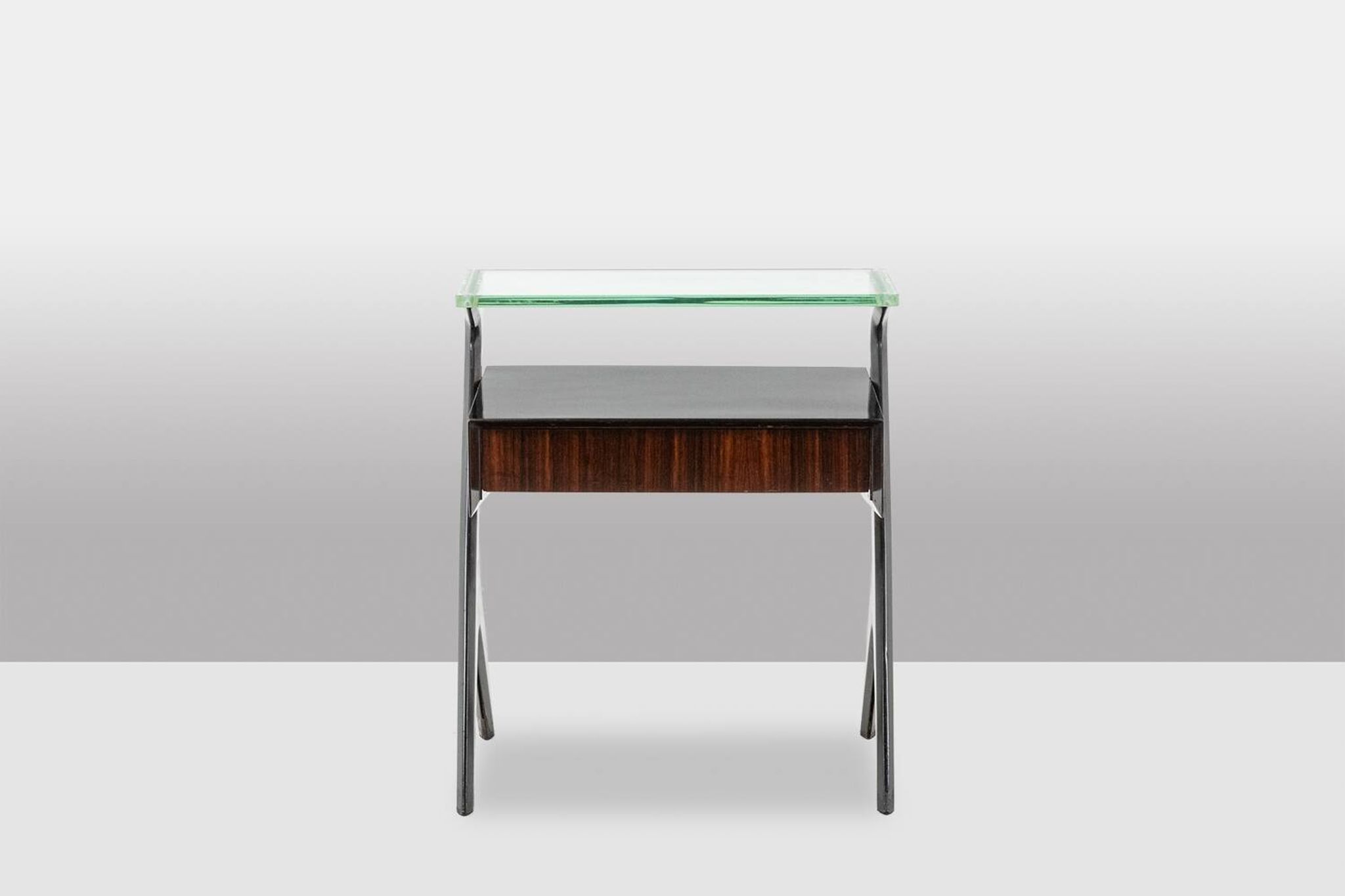 Ico Parisi. Pair of bedside tables or end tables. 1950s-60s.
