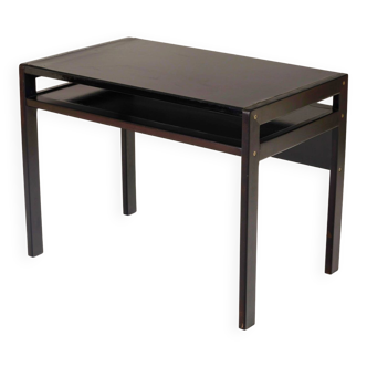 Black lacquered desk André Sornay, 1960s