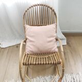Rocking-chair en rotin