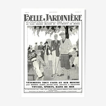 Affiche vintage années 30 Belle Jardiniere 30x40cm