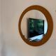 Minimalist brown mirror, 1960s
