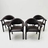 1986s Set of 4 vintage chairs 'Ds-203/01' by Ludwig Roner for De Sede