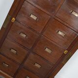 Classification cabinet mahogany drawers Netherlands 1930s