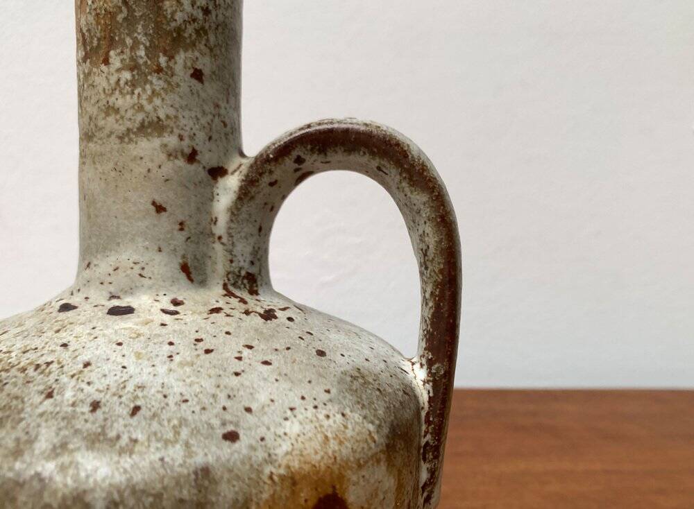 Brutalist Fat Lava Vase in Ceramic by Ruscha, West Germany, 1960s