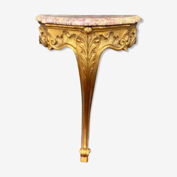 Console en bois doré de style Louis XV