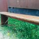 lot of 10 '30s bistro benches in pretty pattine fir