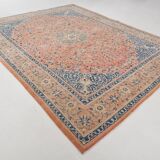 Rare Tapis Persan Ancien, Chef-d’œuvre Fait Main en Laine Naturelle