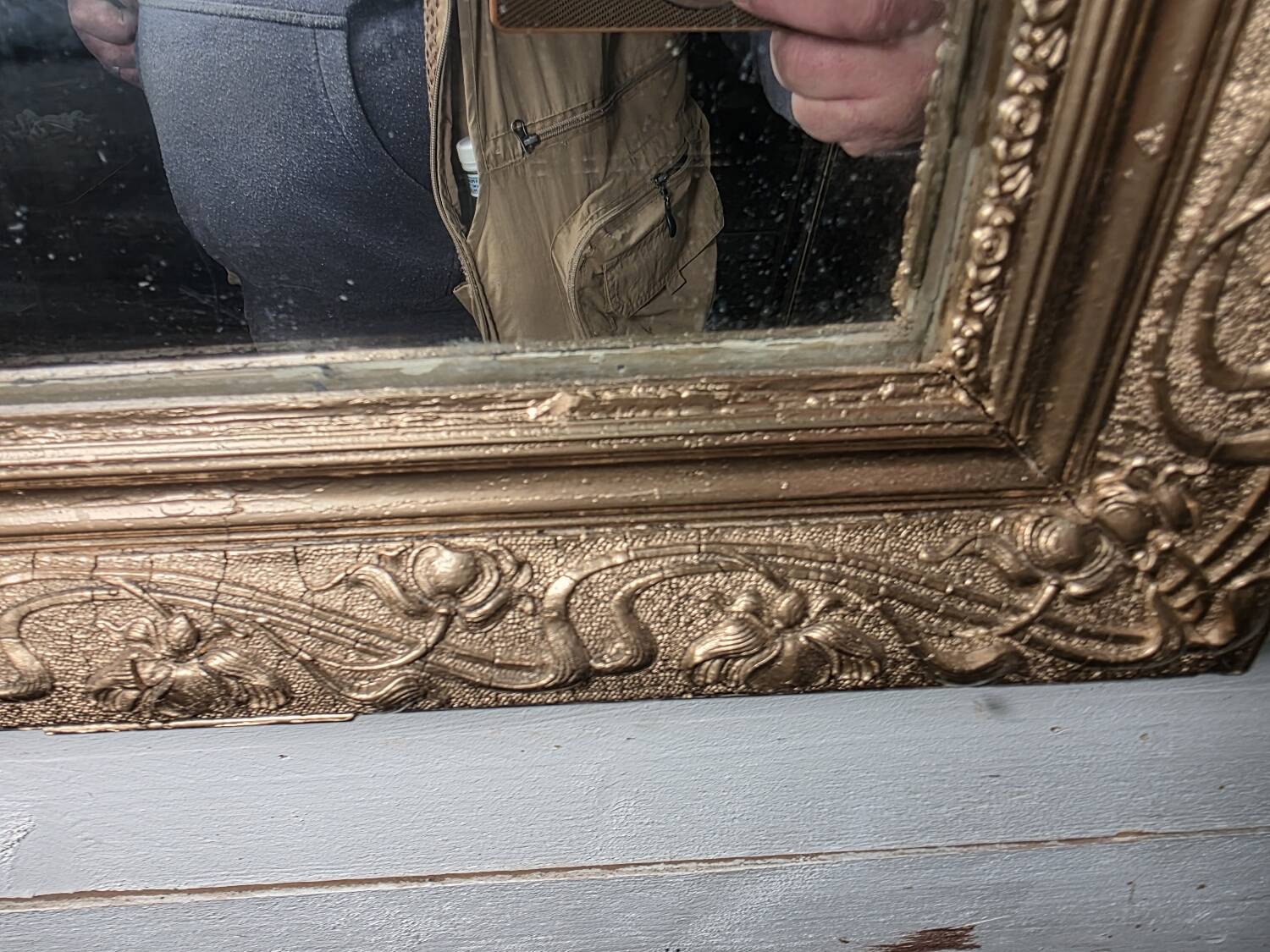 Napoleon III gilded mirror