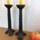 Pair of candlesticks gross cast-iron